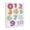 Stupell Industries Muted Counting Numbers Canvas, design by Susan Ball